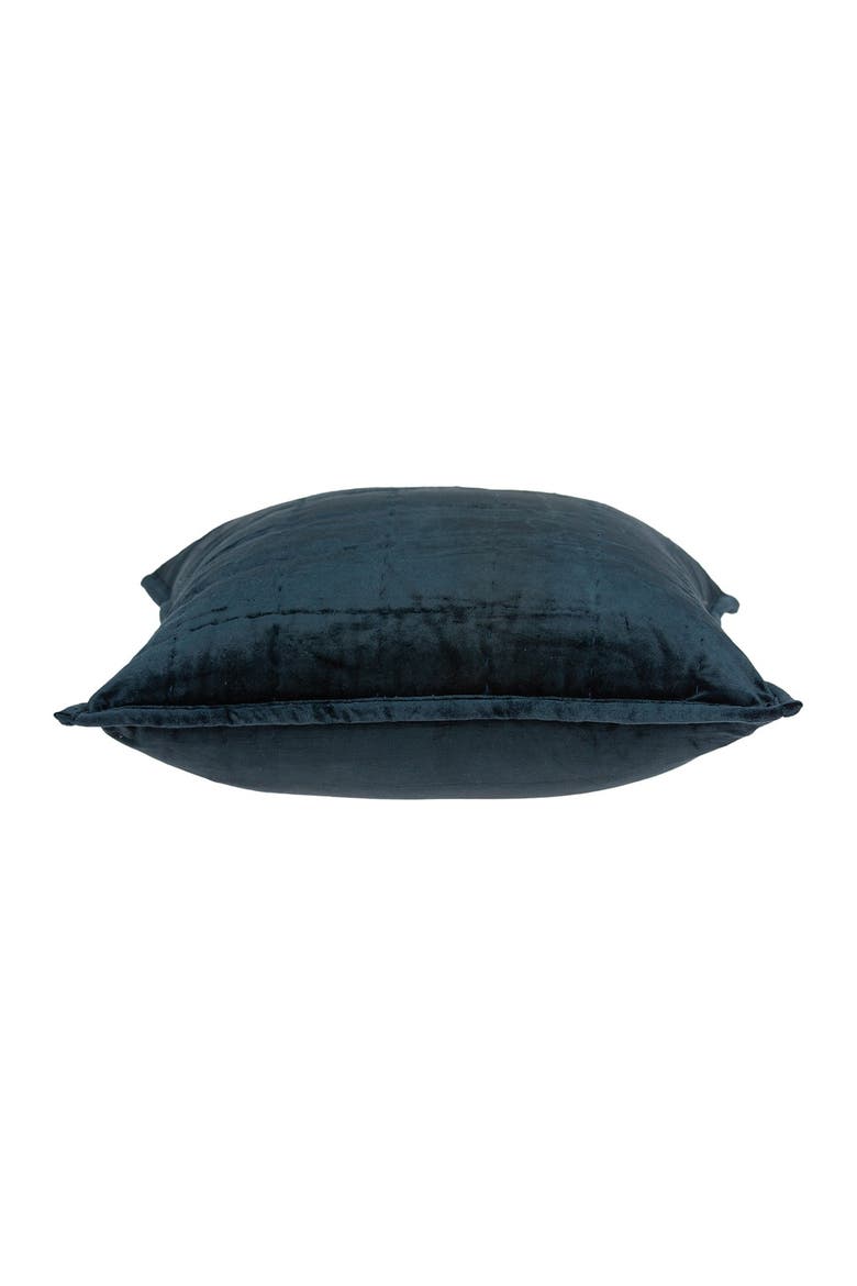Cerro Transitional Solid Quilted Pillow - 20" x 20" - Dark Blue, Alternate, color, DARK BLUE