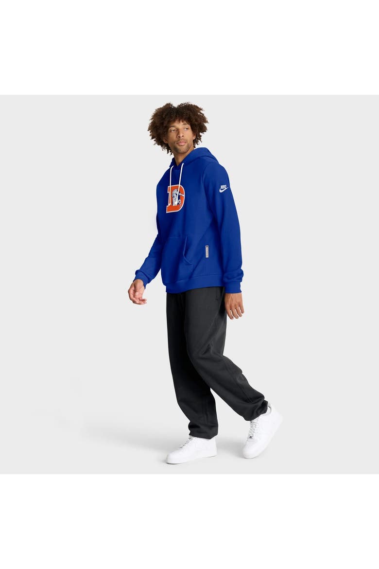Men's Nike Royal Denver Broncos Sideline Offensive Set Play Performance Pullover Hoodie, Alternate, color, Royal