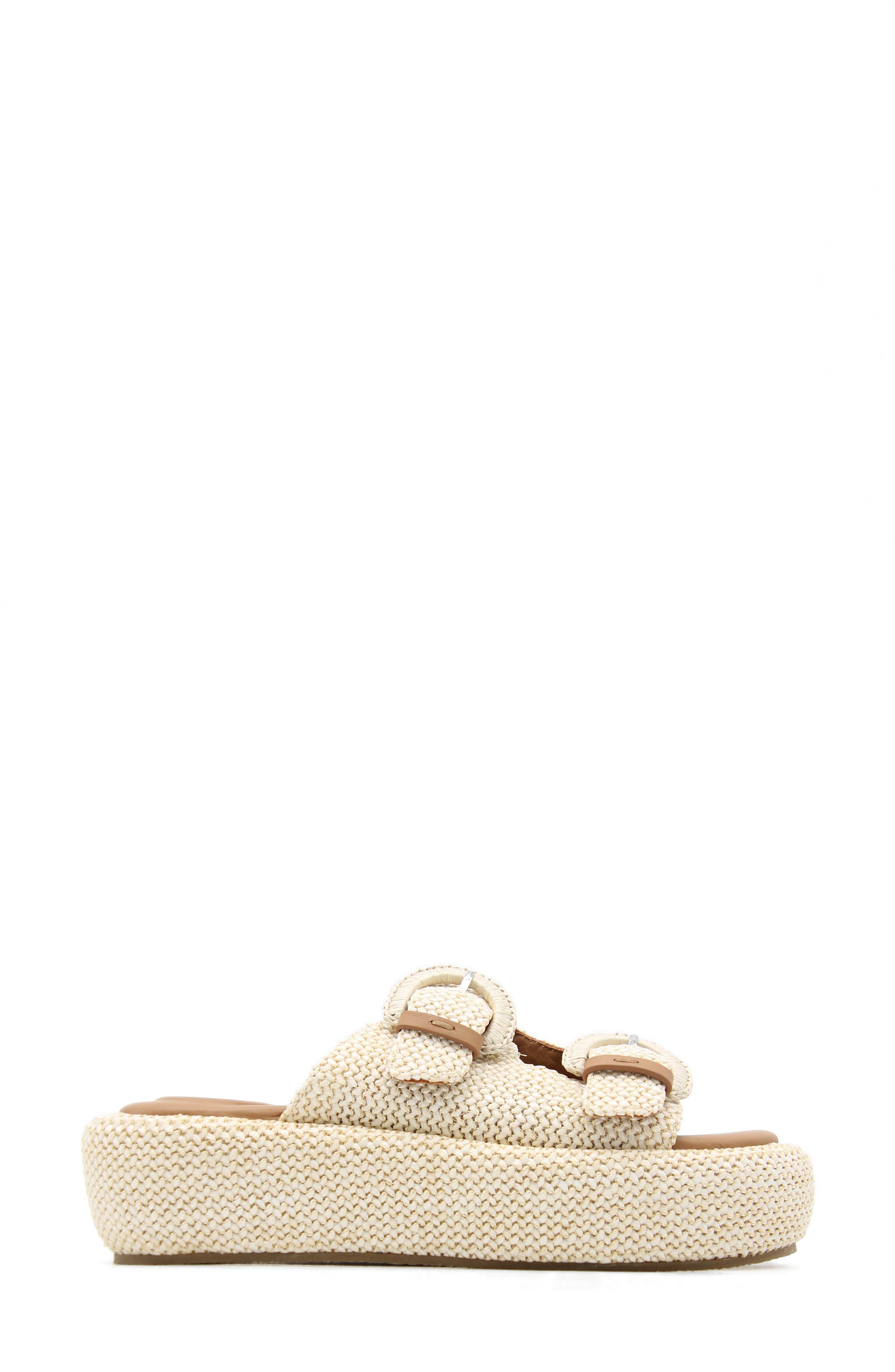 Gentle Souls Theresa Platform Slide Sandal, Alternate, color, Natural Raffia