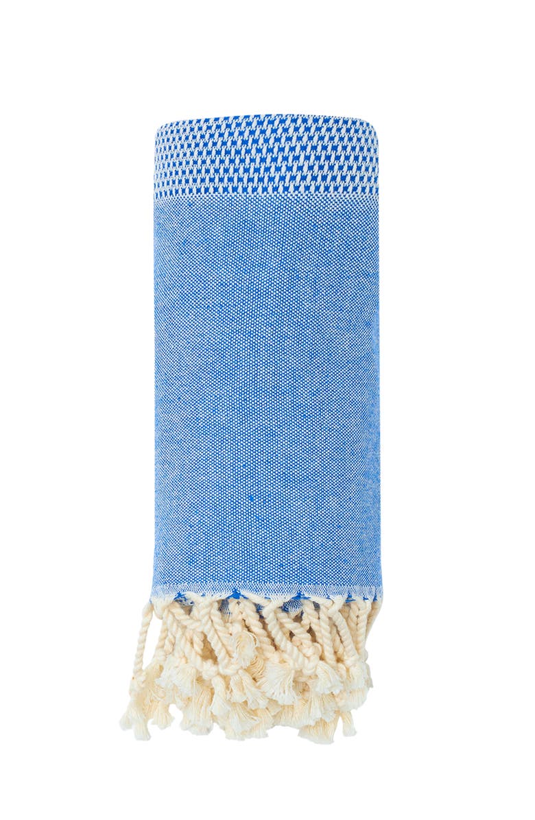 Sunkissed Sand Free Beach Towel - Traditional, Main, color, Antalya Blue