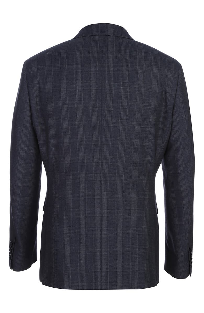 English Laundry Peak Lapel Wool Blend Suit, Alternate, color, Navy