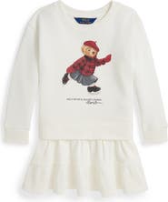 Polo Ralph Lauren Kids' Polo Bear Long Sleeve Sweatshirt Dress