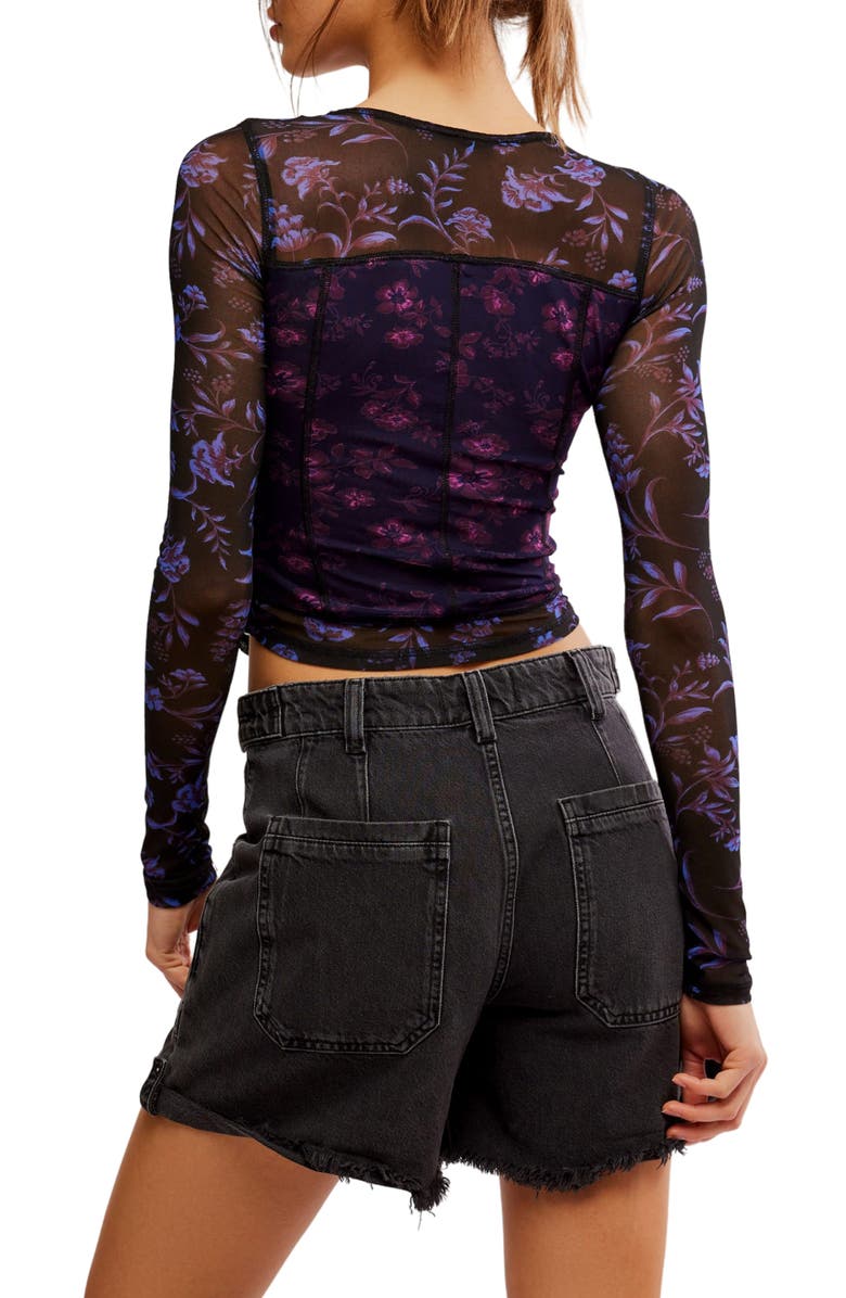 Free People Betty's Garden Mesh Top, Alternate, color,