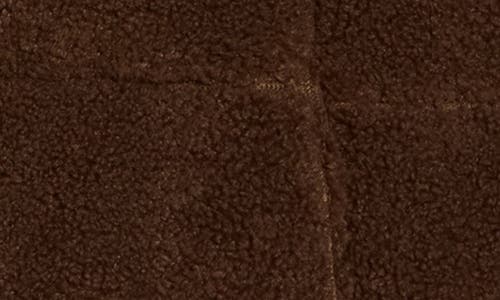 Lucky Brand Missy Faux Fur Teddy Puffer Jacket In Brown