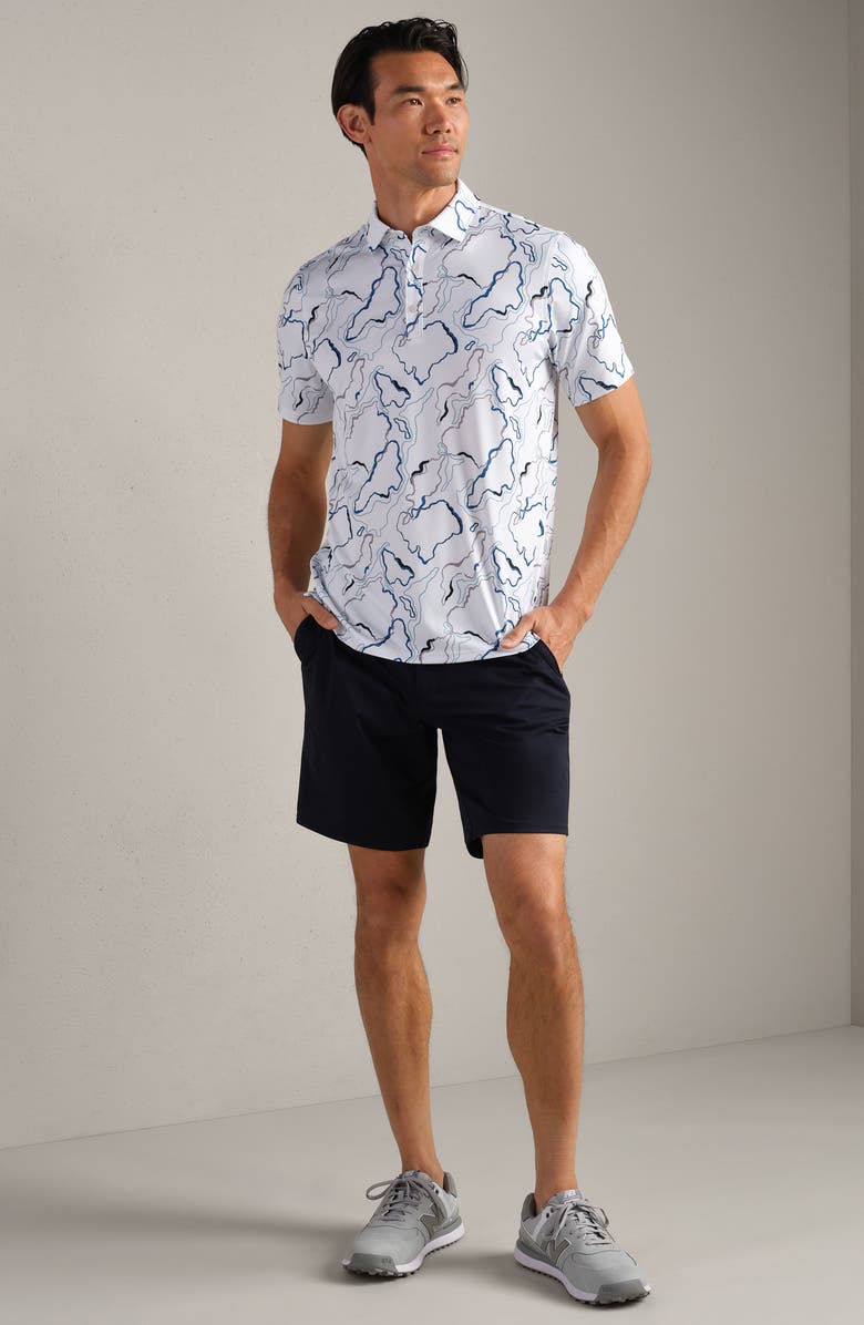 Rhone Drive Time Performance Polo, Alternate, color, White Camo