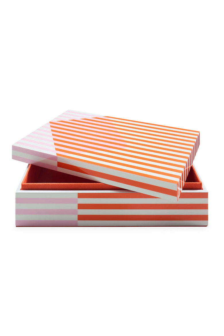 Copenhagen Lacquer Box, Alternate, color, Orange / Pink / White