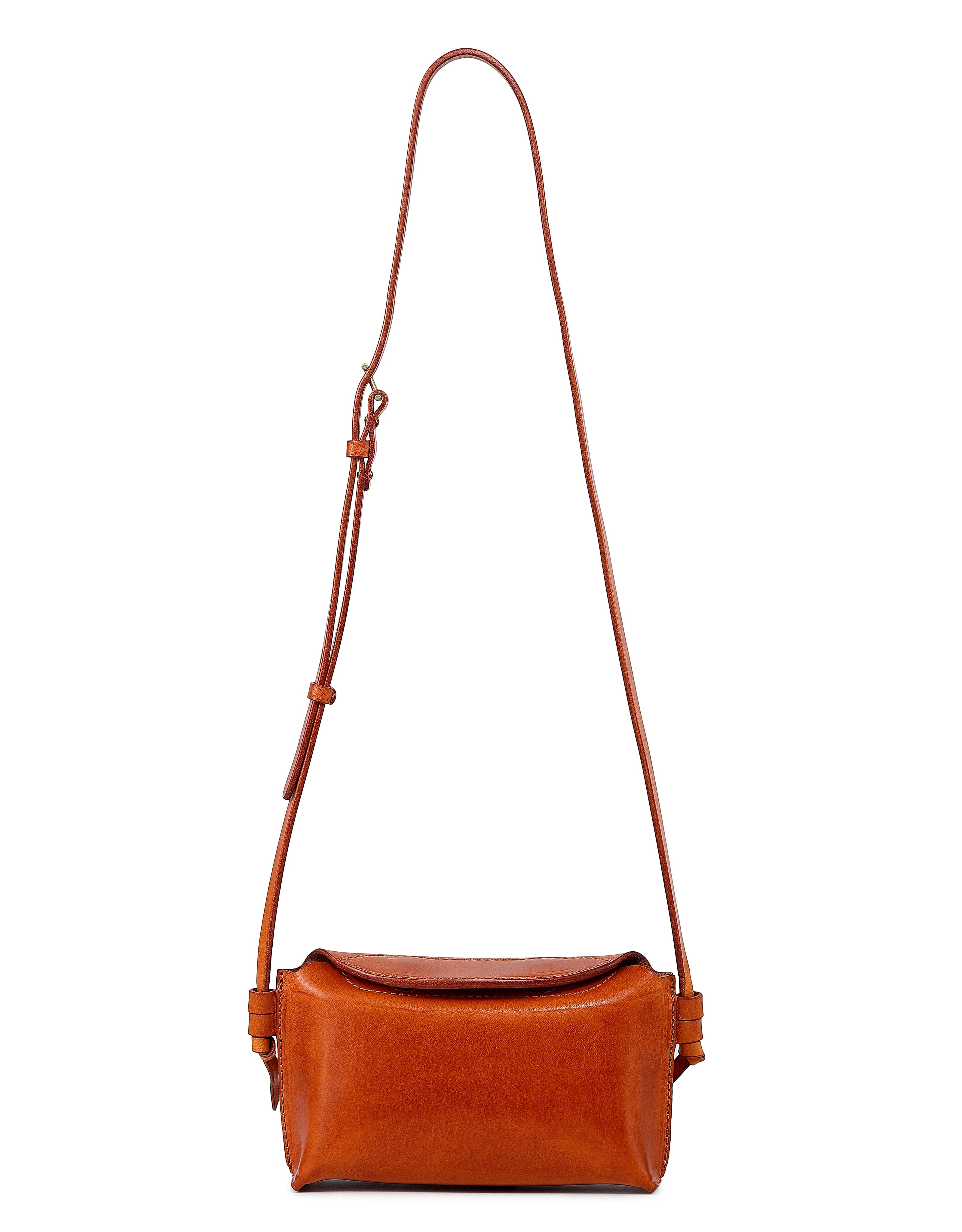 Snapper Genuine Leather Vintage Everyday Crossbody, Alternate, color, Caramel