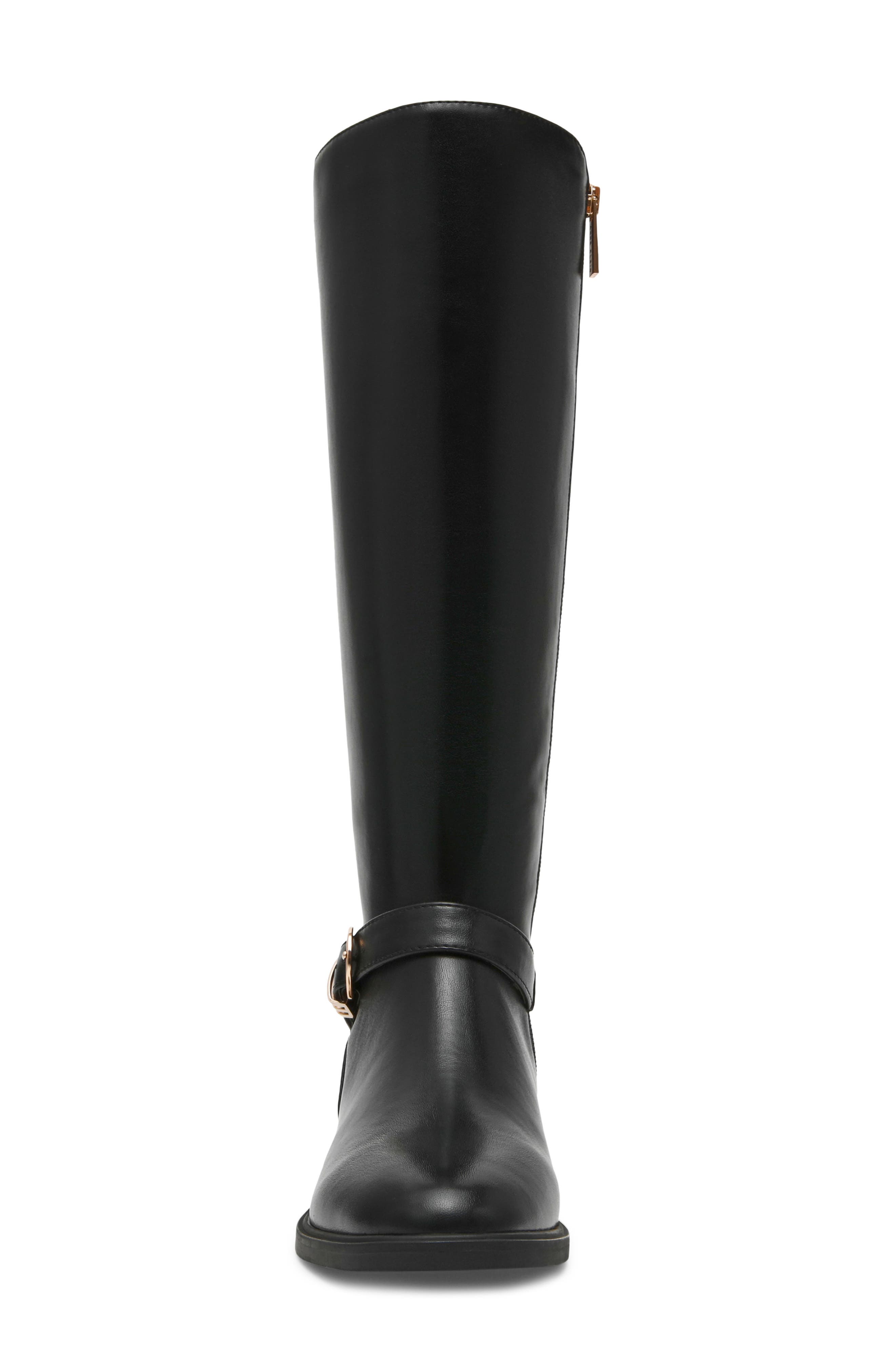 Aksolana Faux Leather Knee High Boot, Alternate, color, BLACK SMOOTH