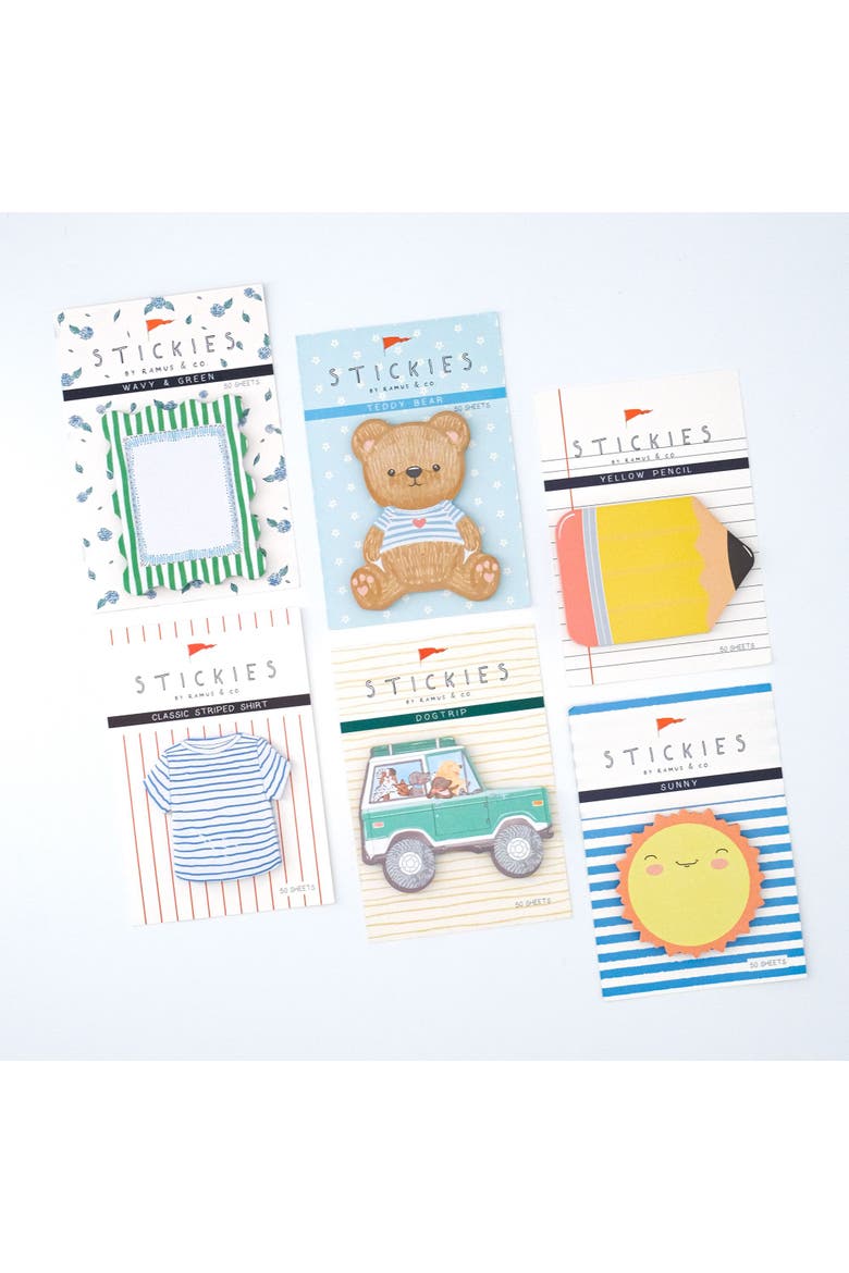 Everyday Assorted 6-Pack Stickies, Main, color, Everyday