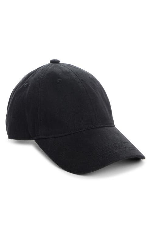 Acne Studios Carliy Embroidered Back Logo Adjustable Baseball Cap In Black