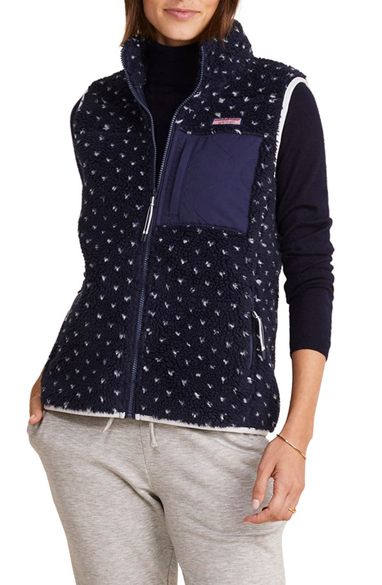 vineyard vines SuperShep<sup>™</sup> High Pile Fleece Vest, Main, color,