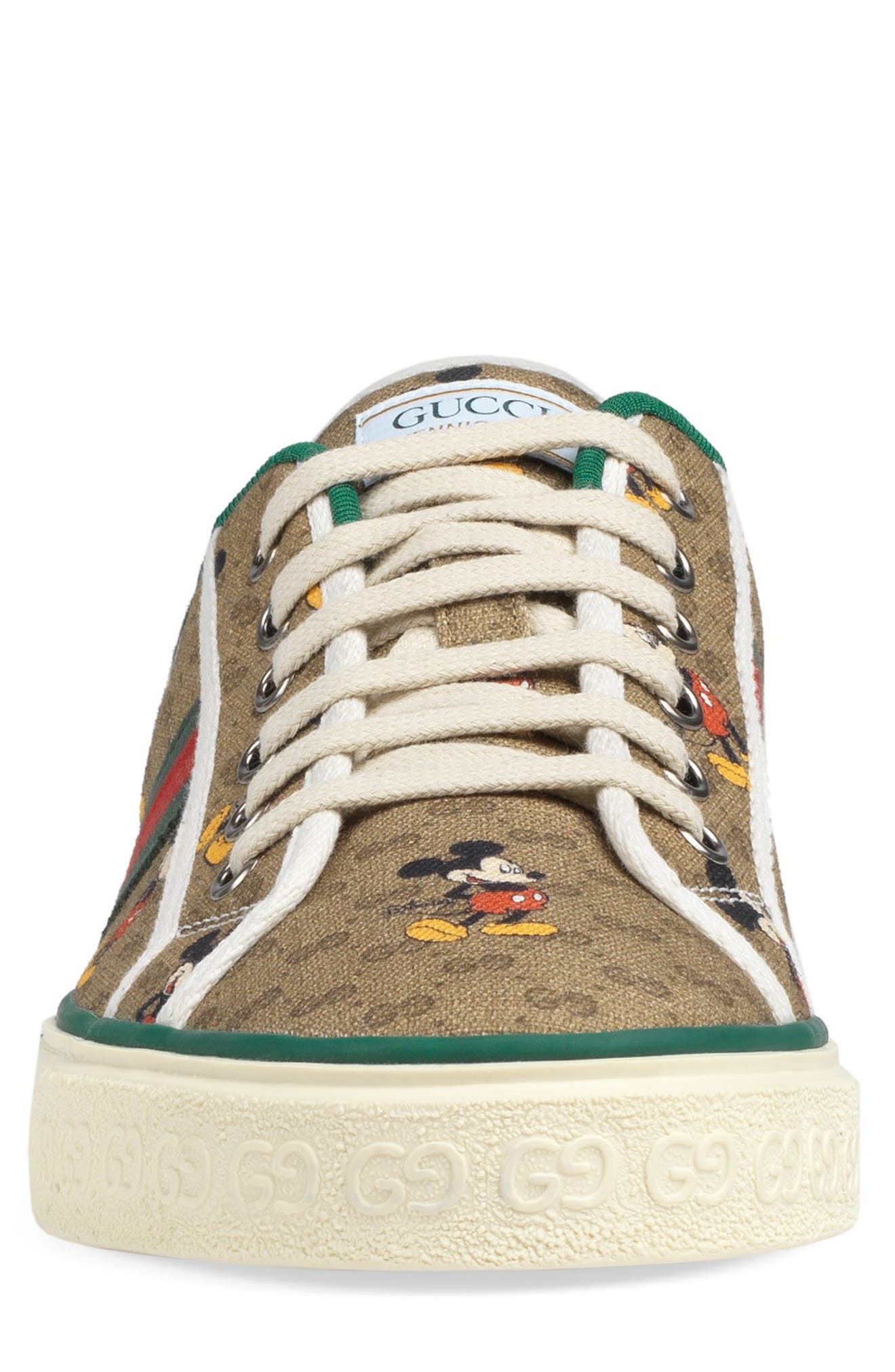 Gucci x Disney 1977 GG Print Tennis Sneaker, Alternate, color, 