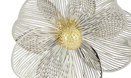 Sphera Milano Two-tone Flower Stud Earrings