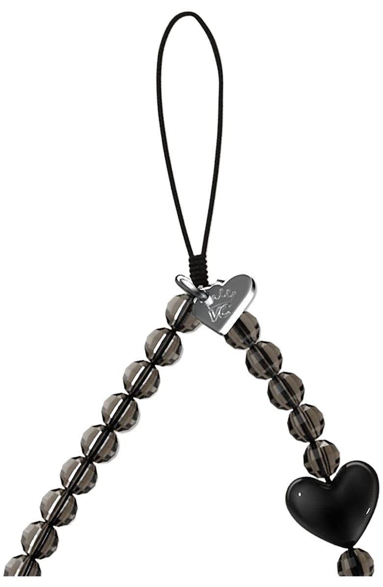 VELVET CAVIAR Phone Charm, Main, color, Black