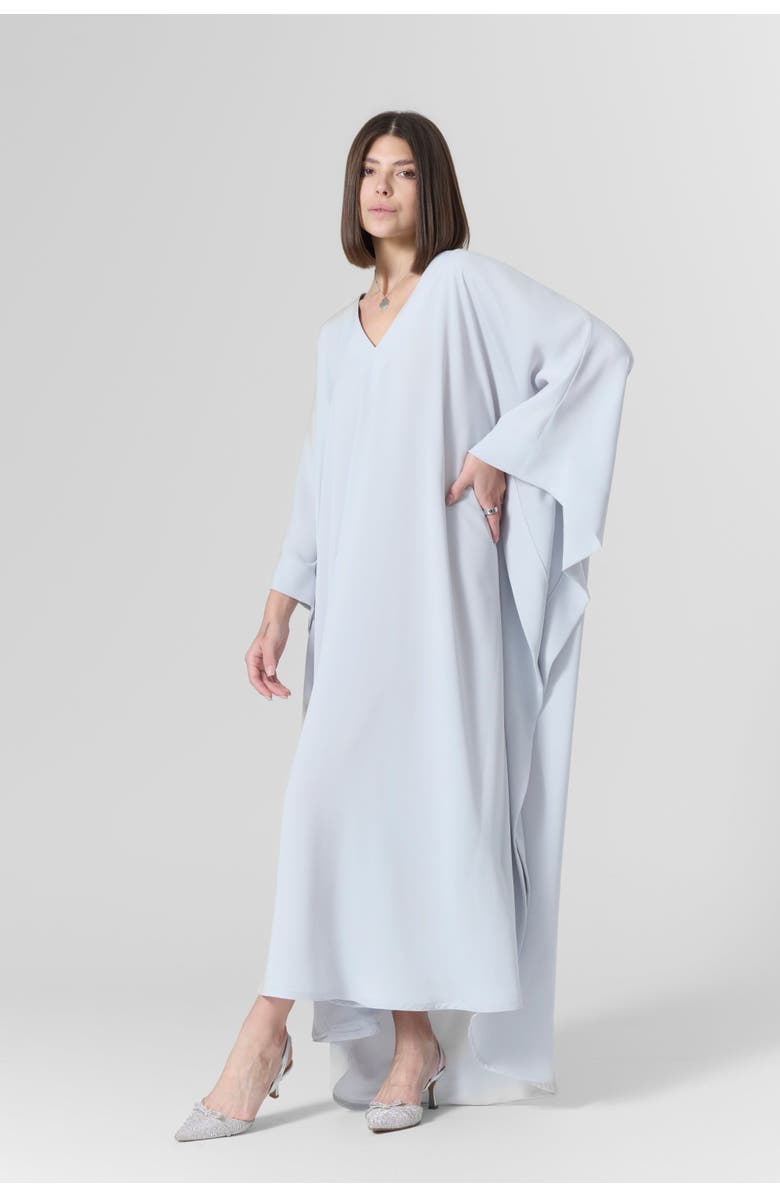 Le Fafo Luna Silk Crepe-Cady Gown, Main, color, Light Blue