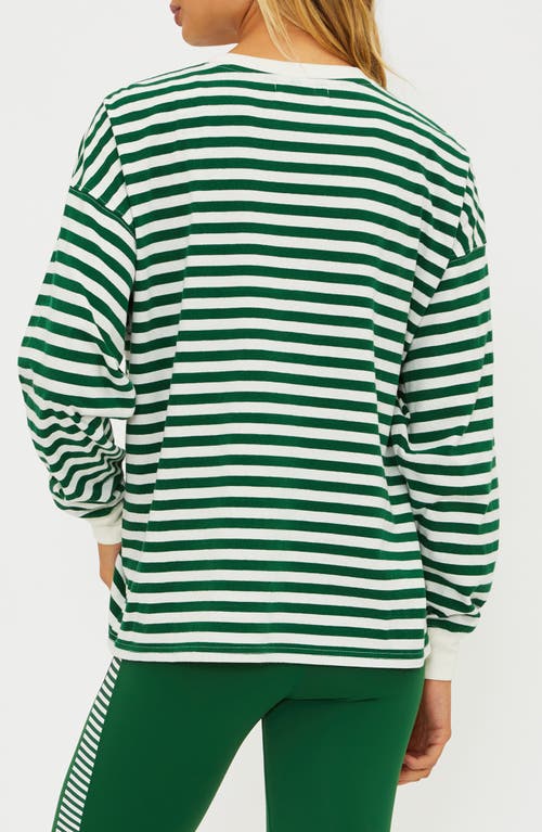 Beach Riot Cyra Stripe Top In Green
