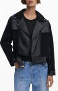 Desigual Faux Leather Moto Jacket