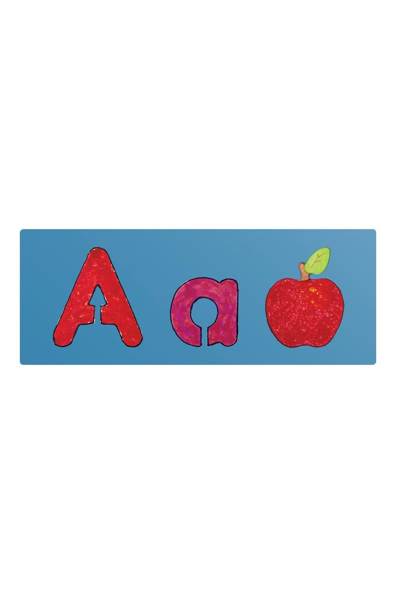 Big Alphabet and Picture Stencils, Alternate, color, Blue
