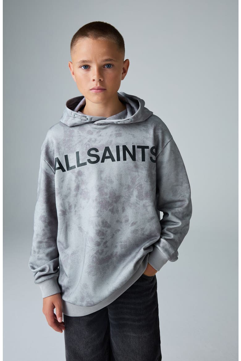 Kids' Underground Oversize Tie Dye Hoodie, Alternate, color, GREY