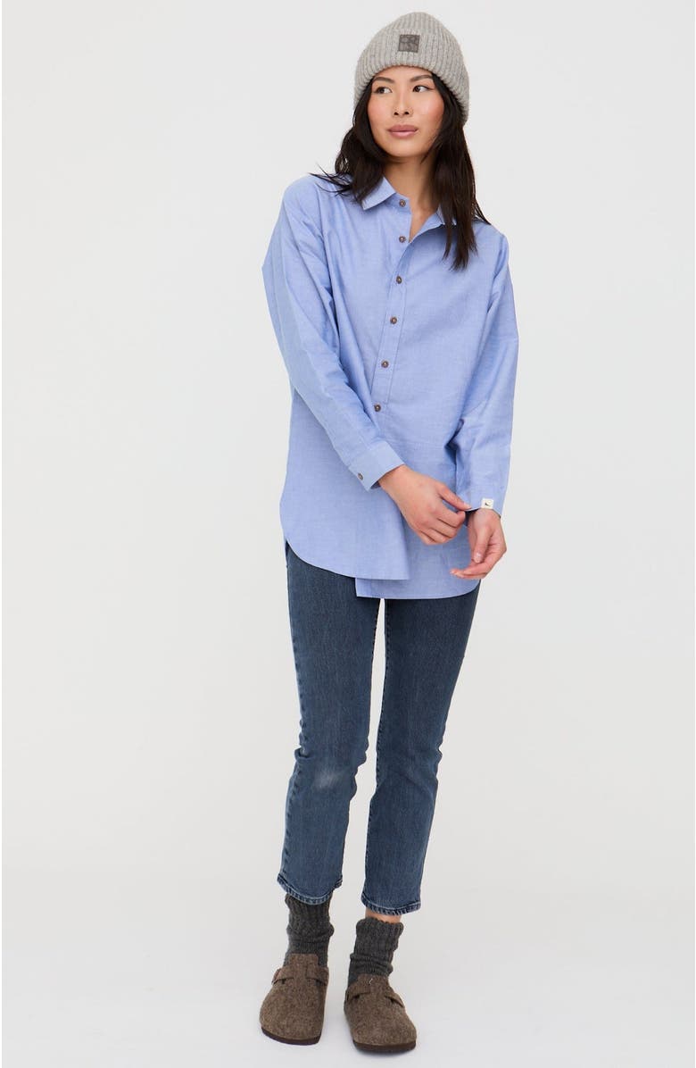 Turtledove London Organic Cotton Bea Shirt, Alternate, color, Blue