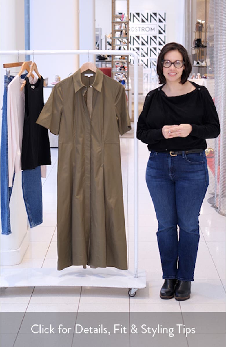 Canvas Tape Flare Shirtdress, sales video thumbnail