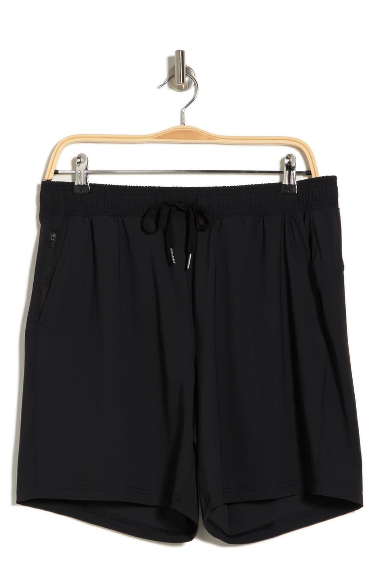 90 DEGREE BY REFLEX Warp Sonic 7" Active Shorts, Alternate, color, Black