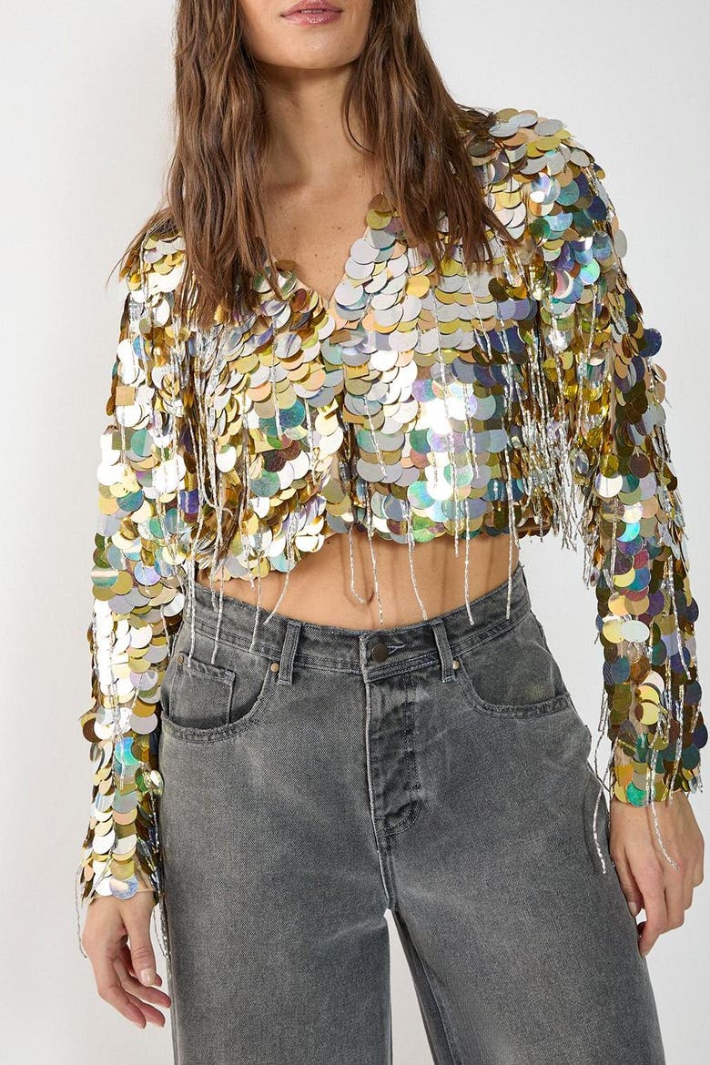 Disc Tassel Trophy Jacket, Alternate, color, Gold