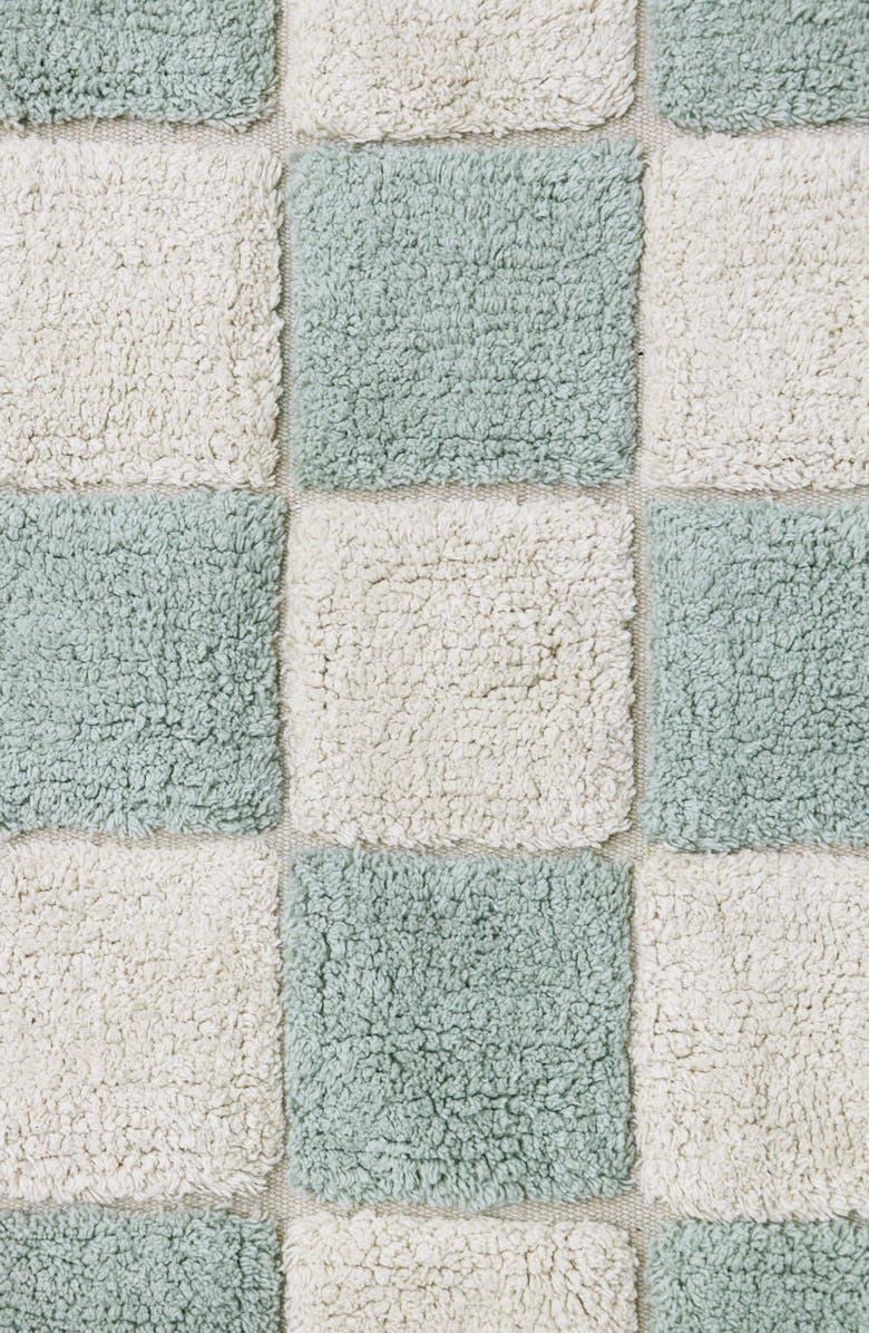 Lorena Canals Tiles Washable Cotton Blend Rug, Alternate, color, Blue Sage