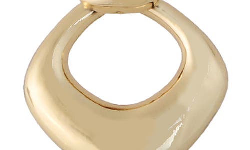 Panacea Diamond Doorknocker Drop Earrings In Gold