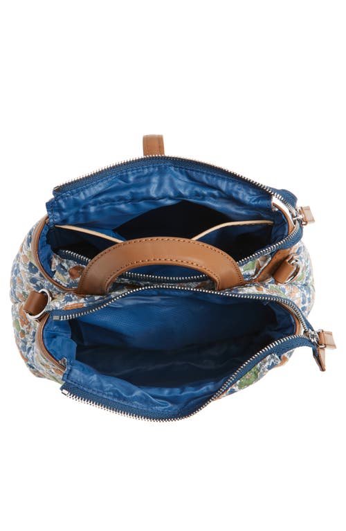 Mz Wallace Mini Astor Floral Diamond Quilted Top Handle Bag