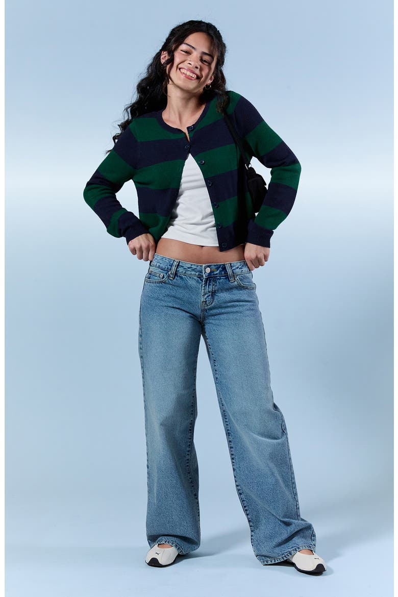 Zoe Low Rise Girlfriend Wide Leg Jeans, Alternate, color, MEDIUM INDIGO