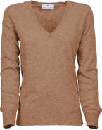Monticelli Cashmere Pure Cashmere Essential V-Neck Sweater