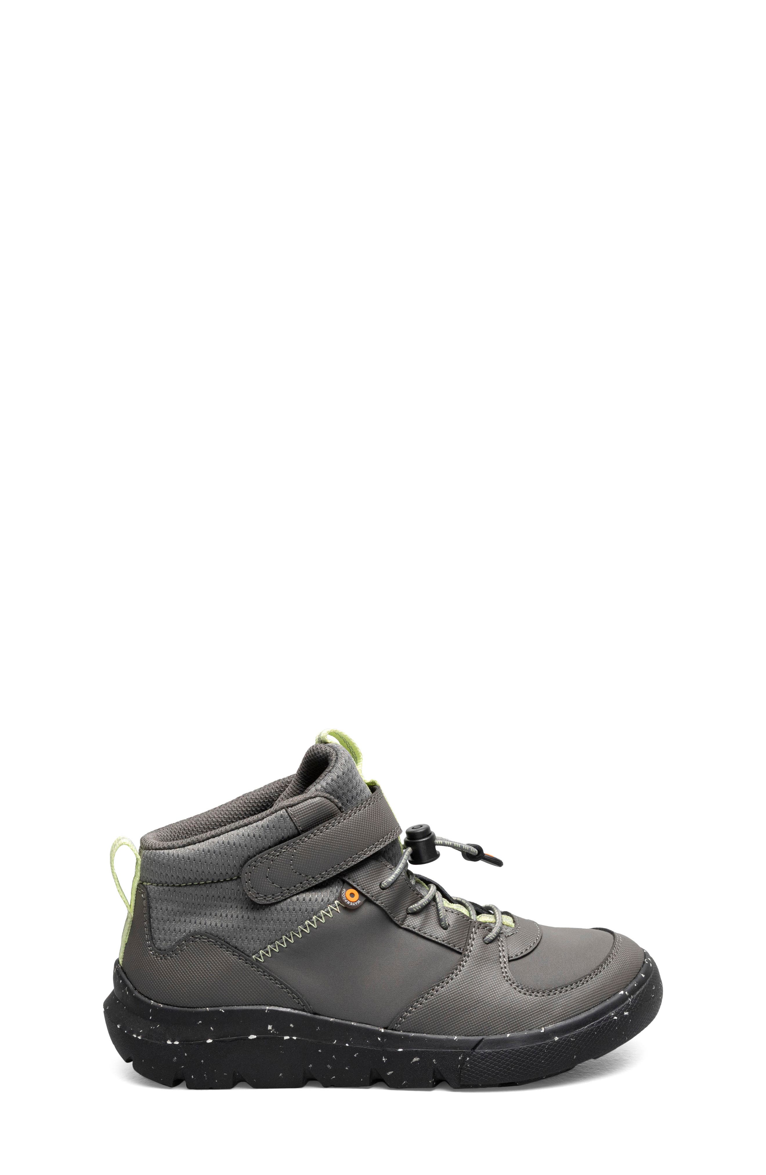 Bogs Kids' Skyline Kicker Waterproof High Top Top Sneaker, Alternate, color, Gray