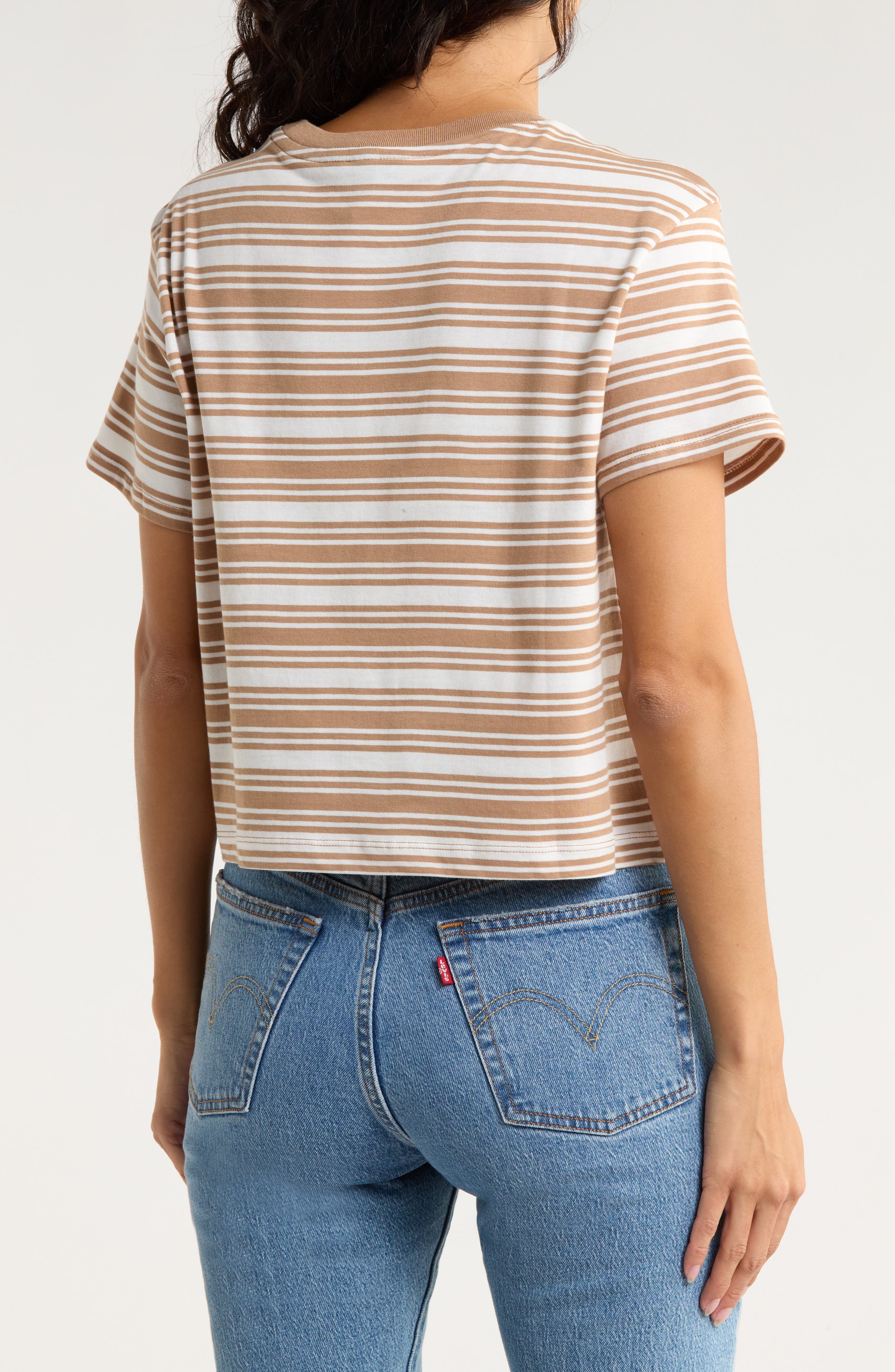 Seeing Stripes Short Sleeve Crop Tee - image 2