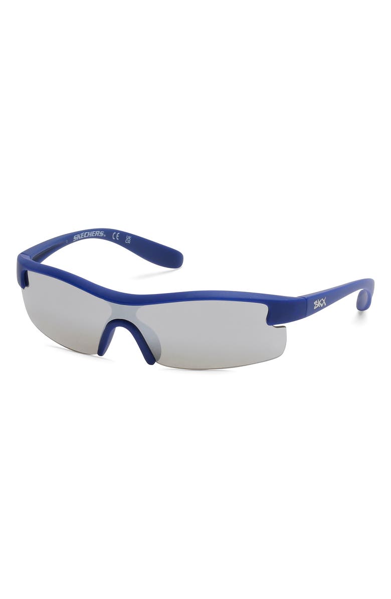 SKECHERS Mirrored Shield Sunglasses, Main, color, 