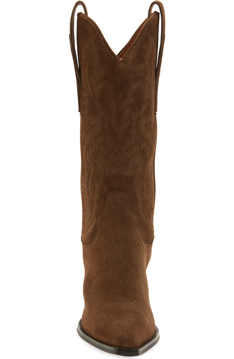Jeffrey Campbell Dagget Western Boot, Alternate, color, Brown Suede