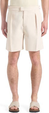 Manière De Voir Marin Twill Pleated Shorts