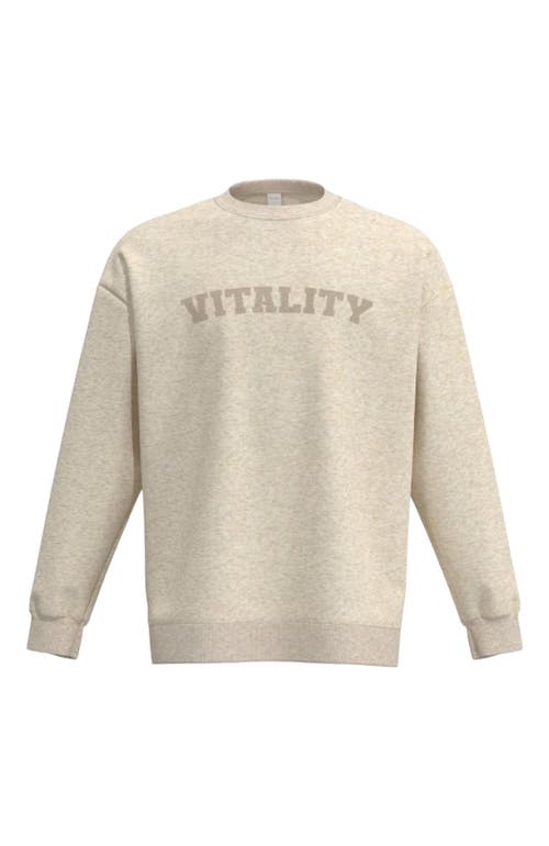 Vitality Cozy Uni Crew In Yellow