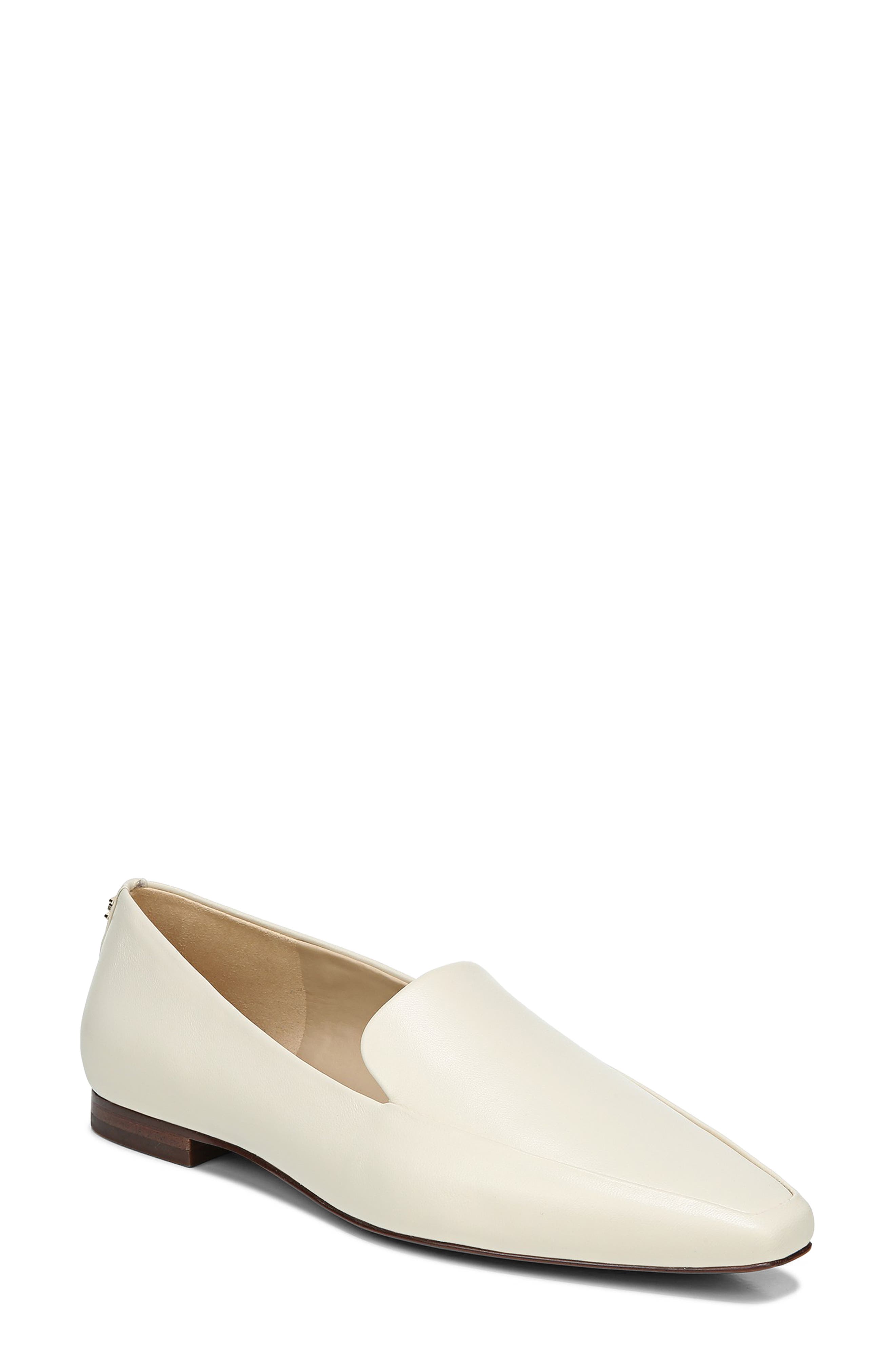Emelie Square Toe Loafer, Main, color, MODERN IVORY LEATHER