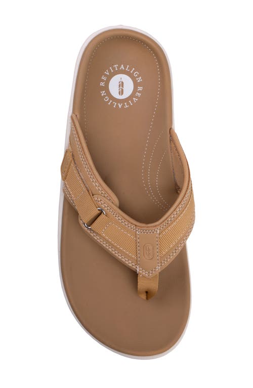 Revitalign Yumi Northfork Flip Flop In Brown
