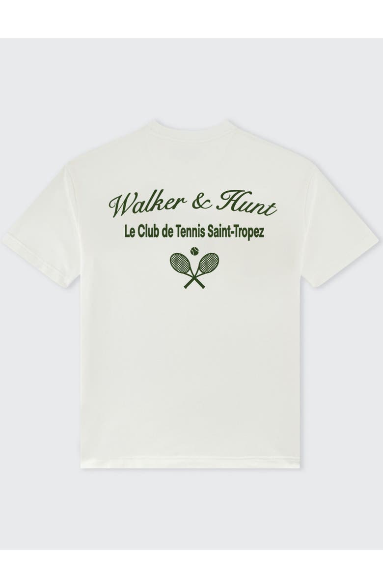 Walker & Hunt Saint-Tropez Tennis Club Oversized Tee, Alternate, color, Cream
