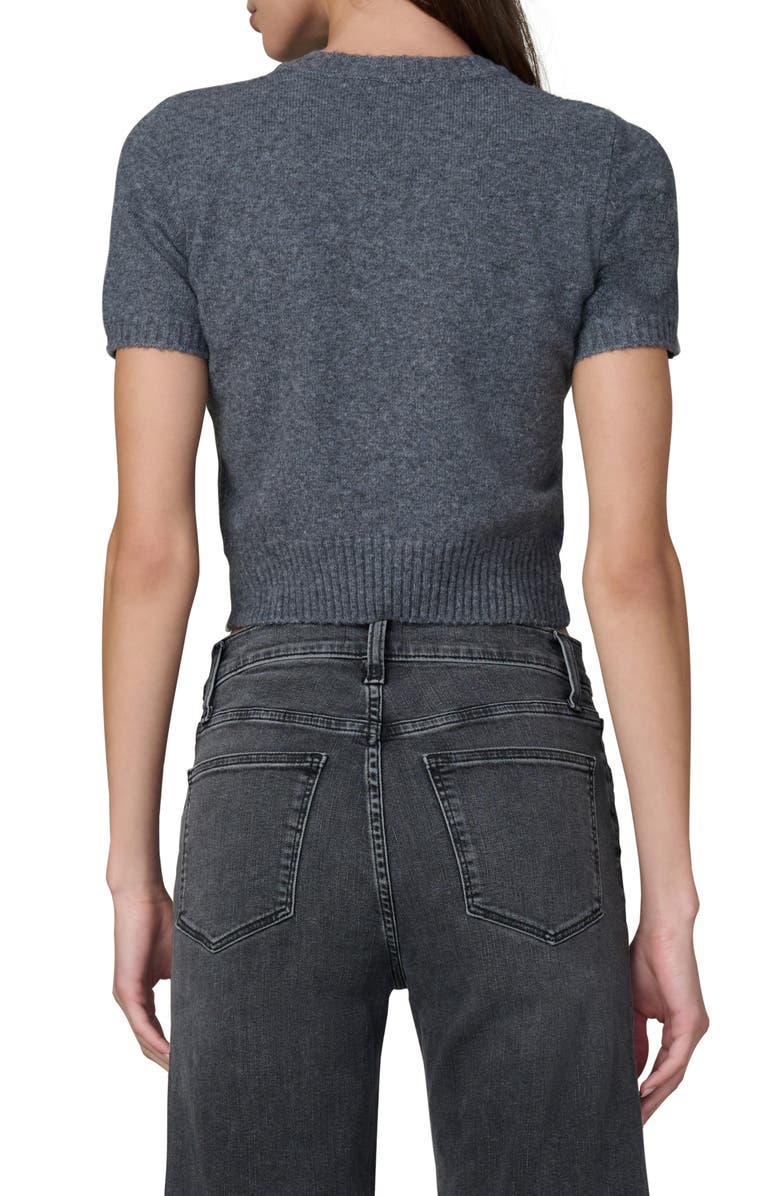 Joe's Jeans The Steph Shrunken Short Sleeve Sweater, Alternate, color, Charcoal