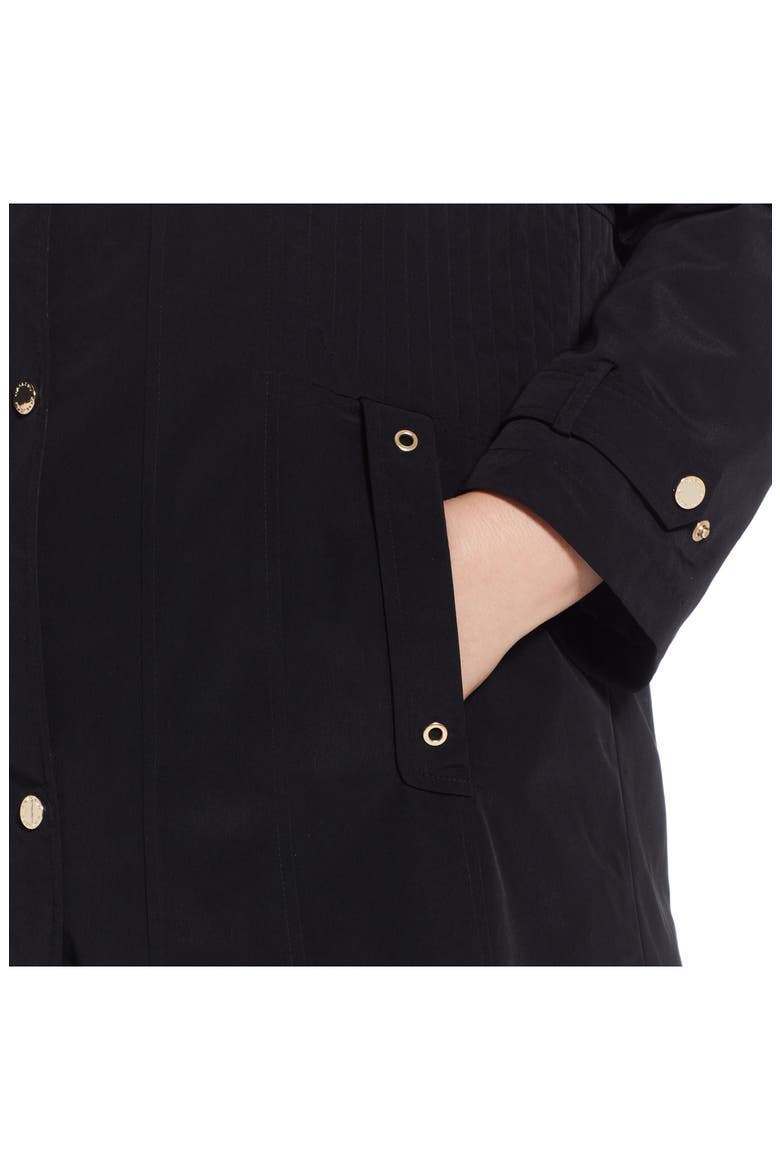 Water Resistant Raincoat, Alternate, color, BLACK