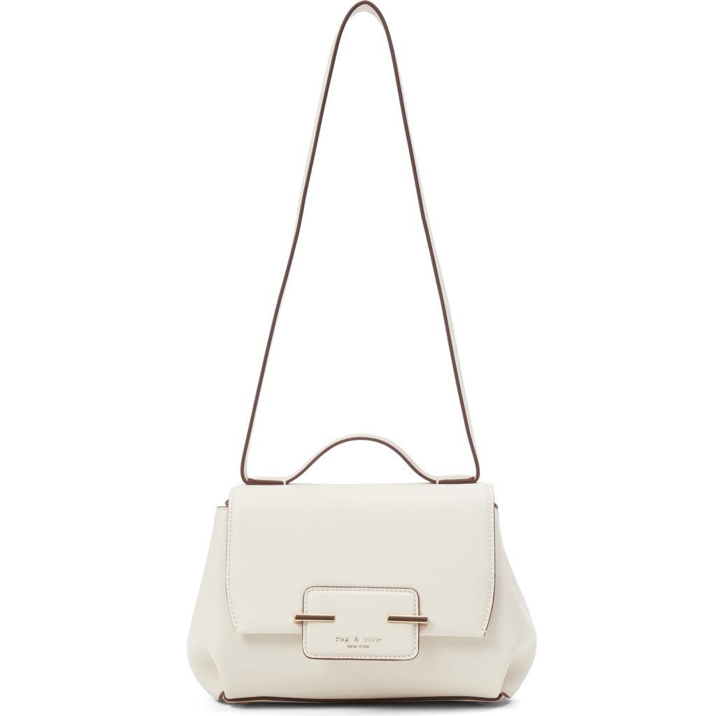 Rag & Bone Realm Leather Crossbody Bag In Antique White
