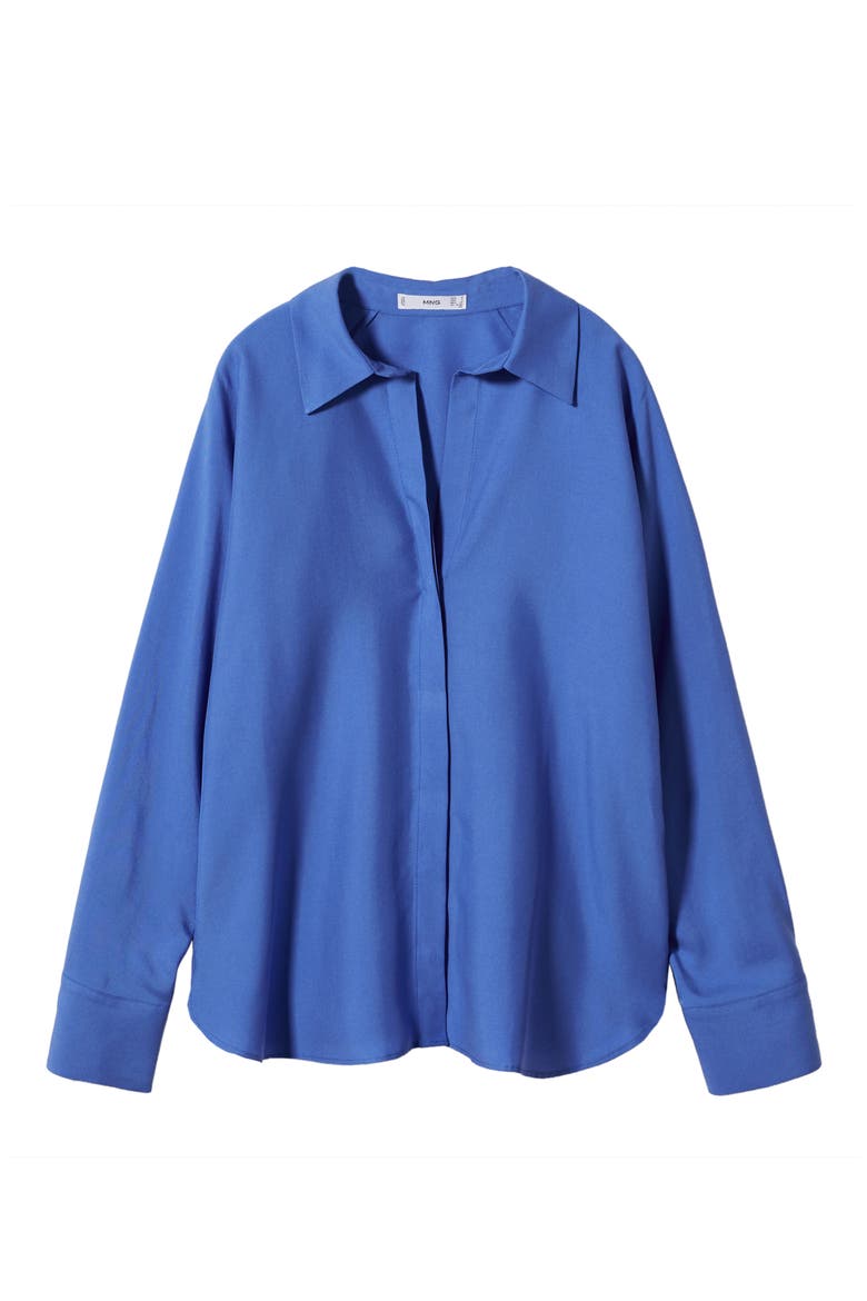 Covered Placket Shirt, Alternate, color, MEDIUM BLUE