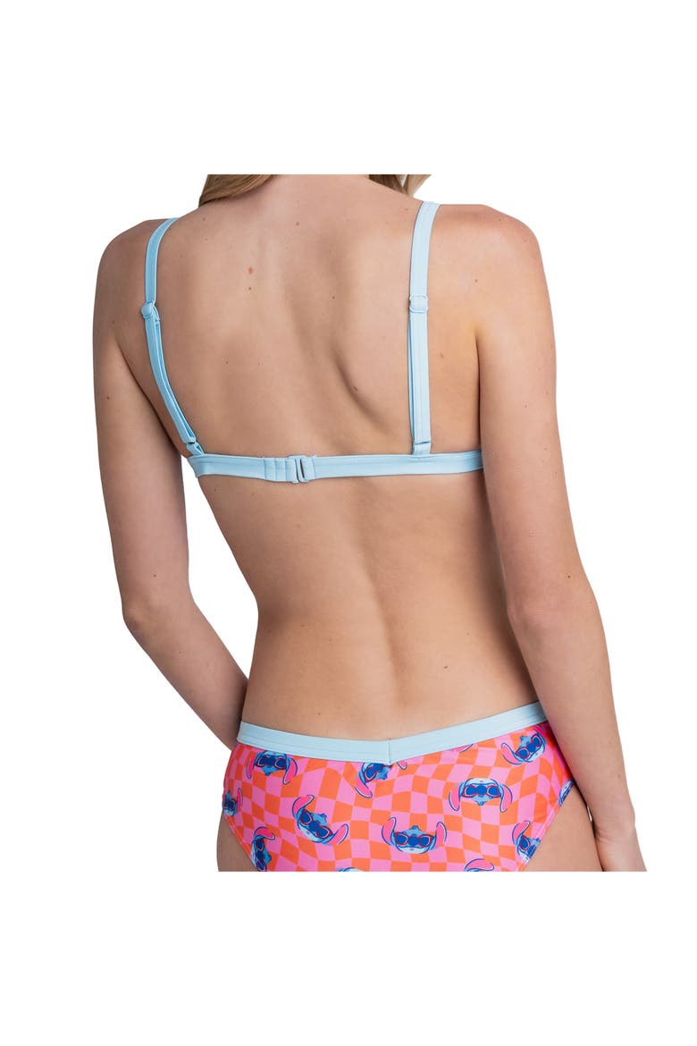 Lilo & Stitch 2-Piece Swimwear Bikini Set, Alternate, color, Stitch Pink Orange