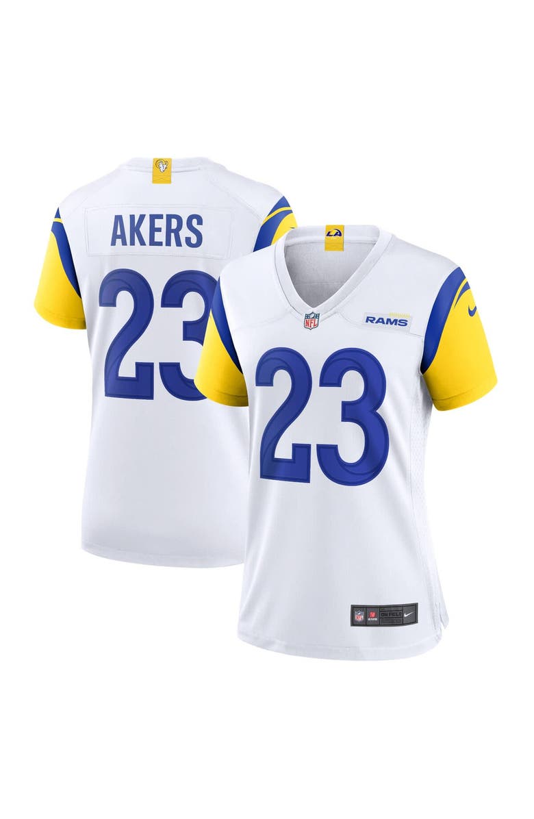 Nike Women's Nike Cam Akers White Los Angeles Rams Game Jersey, Main, color, 