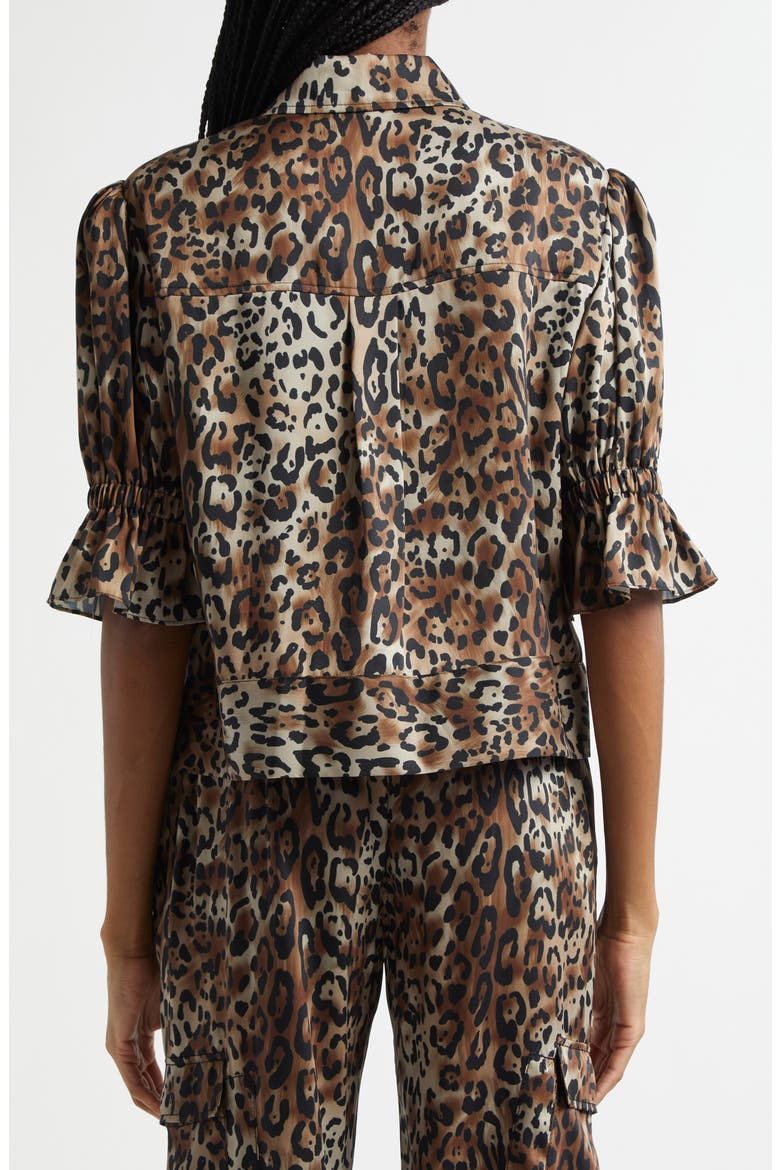 Holly Leopard Print Jacket, Alternate, color, BLACK/ SAHARA