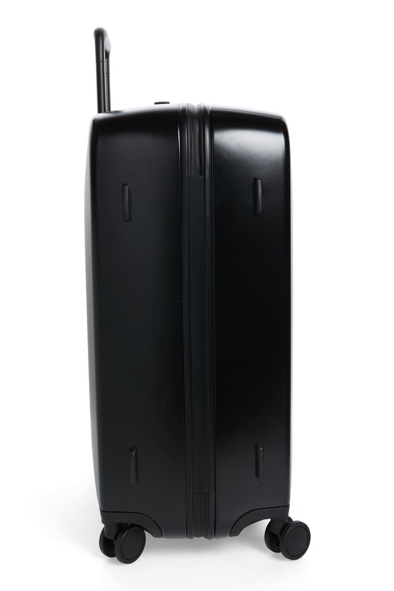 The A28 28-Inch Charging Wheeled Suitcase, Alternate, color, BLACK MATTE