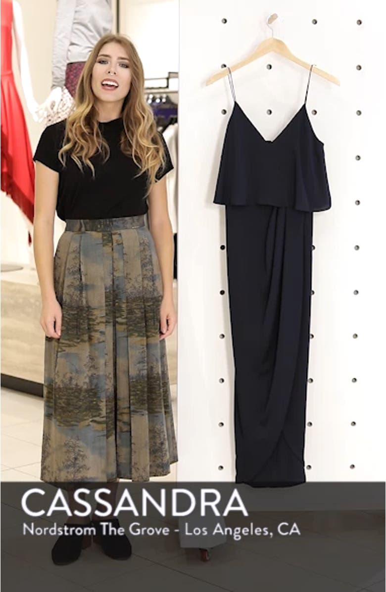 Luxe Frill Tulip Hem Maxi Dress, sales video thumbnail